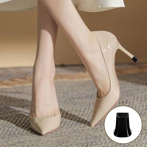 8 Pairs(4 Sizes) Heel Protectors for High Heels,U-Shape Anti-Slip Heel Caps for Grass,Dancing&Outdoor Events,Noise-Reducing Replacement Tips for Stiletto,Pumps & Wedding Heels in Saudi Arabia