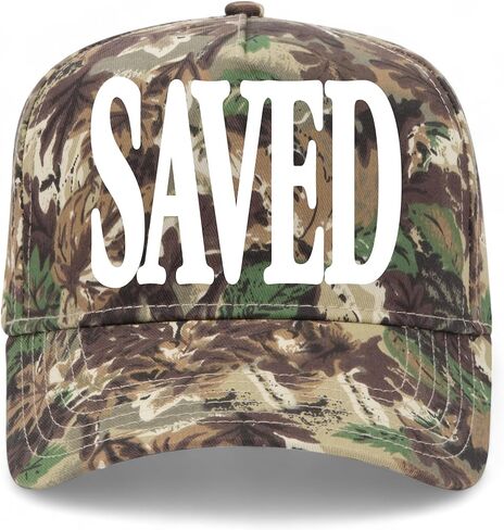 Saved Hat | Premium Adjustable Christian Snapback Baseball Vintage Trucker Hats for Men & Women in Saudi Arabia