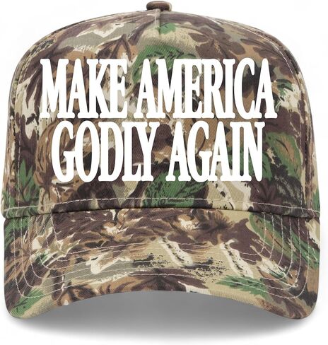 Make America Godly Again Hat | Premium Adjustable Christian Snapback Baseball Vintage Trucker Hats for Men & Women in Saudi Arabia