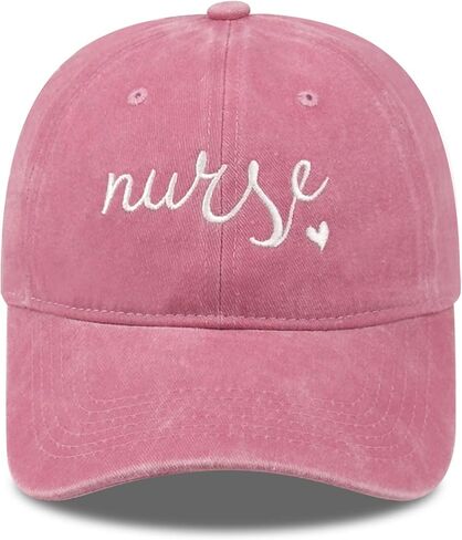 Funny Vintage Embroidered Baseball Cap for Nurses & Medical, Adjustable Cotton Dad Hat for Men Women Gifts in Kuwait