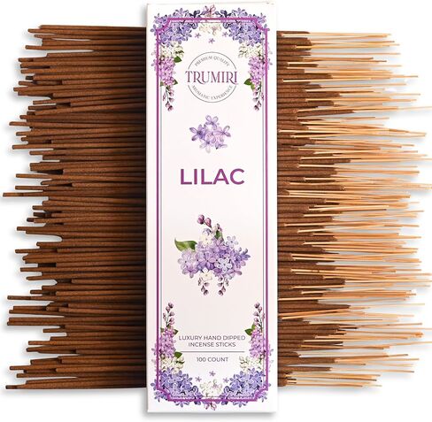 Lavender Incense Sticks - Pack of 100 Insence-Sticks - Inciensos Aromaticos Made with Natural Lavender Essential Oil - Scented Inscents Non Toxic Insense in Saudi Arabia