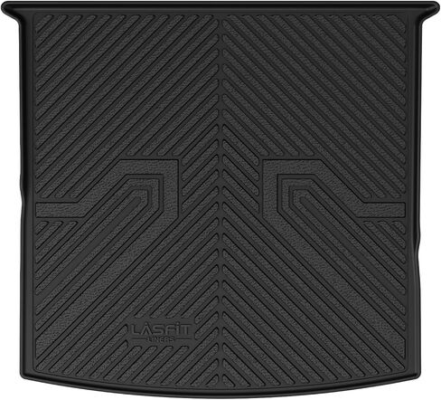 LASFIT Cargo Mat and Backrest Mat for Mazda CX-90 / CX 90 PHEV 2024 2025 7&8 Seats(Not for 6 Seats) TPE Custom Fit All Weather Trunk Mat Liner Waterproof CX90/CX90 PHEV Cargo Tray Accessories, Black in Kuwait