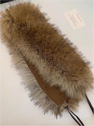 Floerns Women's Faux Fur Tie Waist Wide Belt Vintage Leather Belts for Jeans Dresses in Saudi Arabia