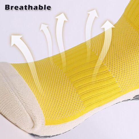 TeenFighter 1/3/6 Pairs Men's Grip Soccer Socks Non Slip with Silicone - Thick Cushioned Women Socks, Breathable for Sports in Saudi Arabia