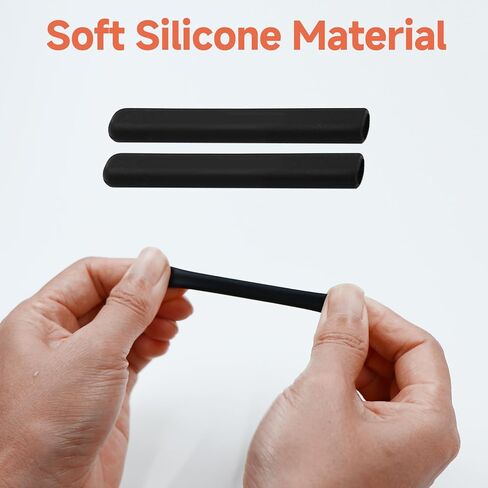 وسادة أذن مضادة للانزلاق، 3 أزواج من وسائد الأذن المصنوعة من السيليكون الأسود، مقابض أذن نظارات العين، تحافظ على النظارات من السقوط، تناسب معبد 0.1-0.3 بوصة (3-12 مم)، للنظارات اليومية/الرياضية in Kuwait