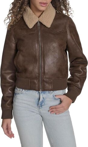 Levi's womens Faux Shearling Western Bomber in Saudi Arabia