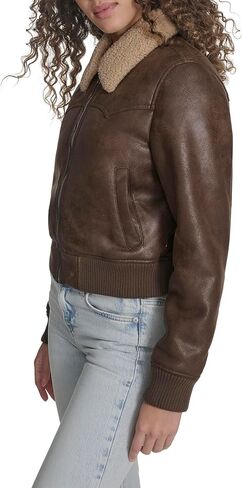 Levi's womens Faux Shearling Western Bomber in Saudi Arabia