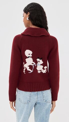 Tanner Fletcher Women's Wellington Poodle Zip-Up Sweater in Saudi Arabia