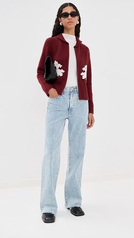 Tanner Fletcher Women's Wellington Poodle Zip-Up Sweater in Saudi Arabia