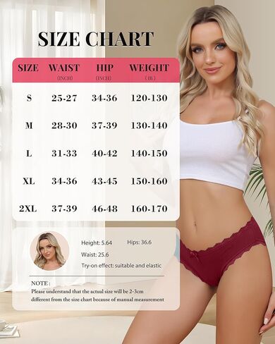 Seamless Cotton Bikini Panties No Roll Waist Women's Underwear Lace Trim Cheeky Hi-Cut Invisible Under Jeans in Saudi Arabia