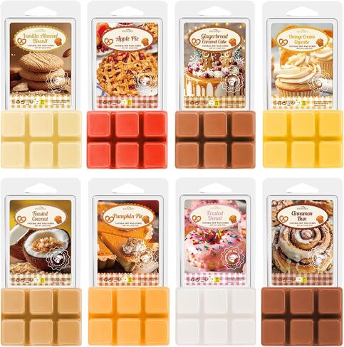 يذوب الشمع المعطر بالربيع، مجموعة هدايا مكعبات شمع الصويا، فطائر شمع عطرية قوية لتدفئة الشمع، زهر الكرز، الياسمين، الفريزيا، البازلاء الحلوة، مطر الربيع، العشب المقطوع الطازج، الخيزران، إبرة الراعي الوردية in Kuwait