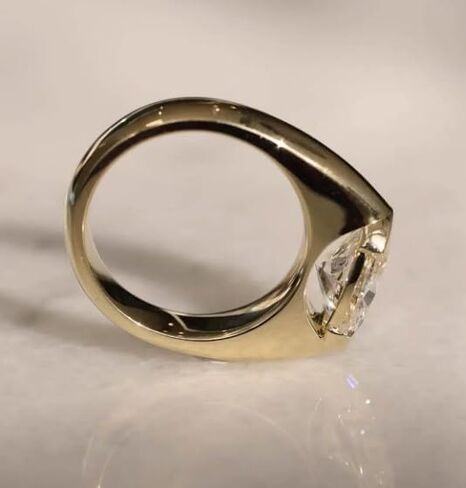 3 Carat Oval Cut Diamond Engagement Ring,14K Solid Gold Plated Wedding Gift,Oval Cut Engagement Ring,GIfted For Her.size 3-12 in Saudi Arabia