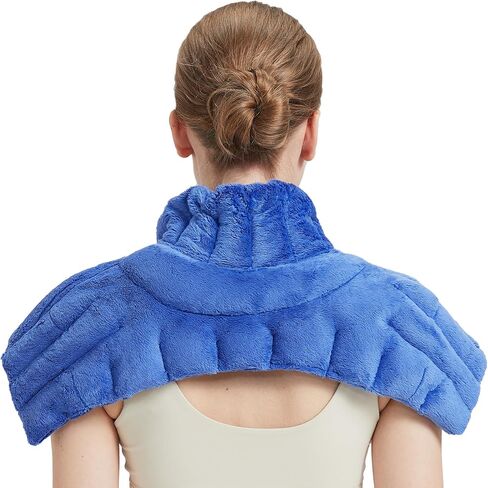 Microwavable Heating Pads, Microwave Heating Pad for Neck and Shoulders, Heated Neck Wrap, Hands-Free Weighted Shoulder Wrap for Relax and Soothing in Saudi Arabia