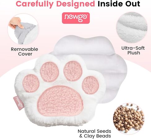 NEWGO Microwavable Unscented Heating Pad for for Women and Kids, Moist Heat Warm Hot Compress for Period Cramps, Stress Relief, Cute Soft Plush Heating Pad, Gift for Kids & Adults with Washable Cover in Kuwait