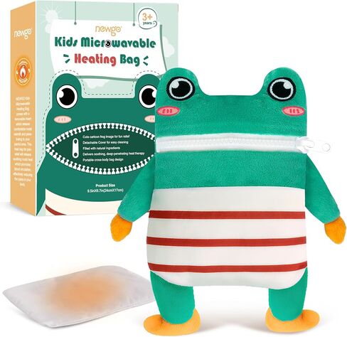 NEWGO Microwavable Unscented Heating Pad for for Women and Kids, Moist Heat Warm Hot Compress for Period Cramps, Stress Relief, Cute Soft Plush Heating Pad, Gift for Kids & Adults with Washable Cover in Kuwait