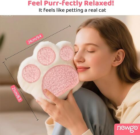 NEWGO Microwavable Unscented Heating Pad for for Women and Kids, Moist Heat Warm Hot Compress for Period Cramps, Stress Relief, Cute Soft Plush Heating Pad, Gift for Kids & Adults with Washable Cover in Kuwait