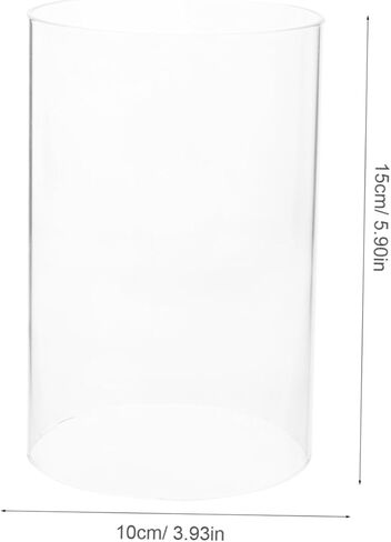 2 قطعة حامل شموع زجاجية أغطية شموع شفافة للشموع العمودية مادة زجاجية لديكور المنزل حفلات الزفاف والمناسبات الخاصة in Kuwait