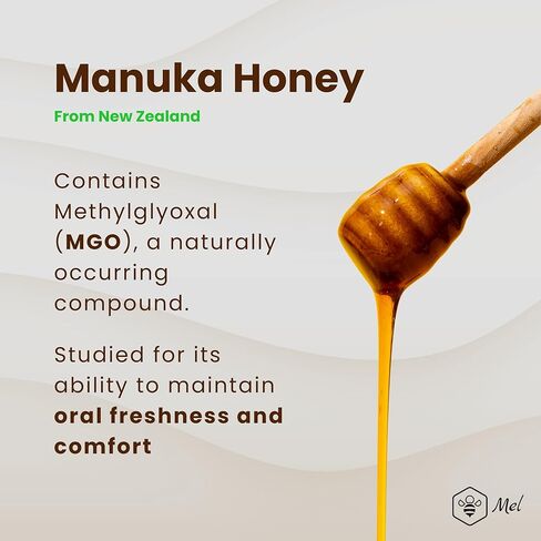 Propolis Throat Spray with Manuka Honey & Bee Propolis by Mel Honey, Soothing Throat Comfort, Immune Support, Gluten-Free, Alcohol-Free, Non-GMO, Keto, 1.01 fl oz in Saudi Arabia