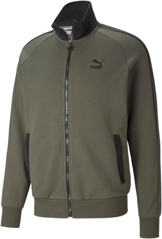 PUMA Mens Between The Lines T7 Jacket Athletic Outerwear Casual Full Zip - Green - Size S in Saudi Arabia