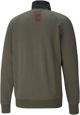 PUMA Mens Between The Lines T7 Jacket Athletic Outerwear Casual Full Zip - Green - Size S in Saudi Arabia