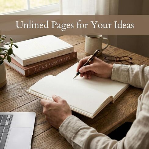 كتب ديكور لديكور المنزل - مجموعة من 3 كتب بغلاف مقوى من الكتان الحقيقي مع صفحات فارغة - ديكور طاولة القهوة في المزرعة الحديثة، لهجة تصميم الرف والمدخل (ألوان محايدة) in Kuwait