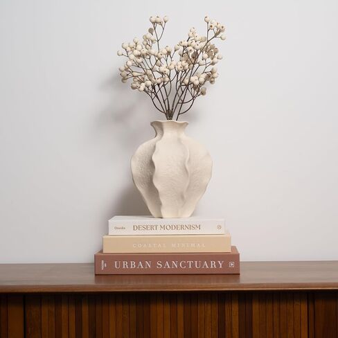 كتب ديكور لديكور المنزل - مجموعة من 3 كتب بغلاف مقوى من الكتان الحقيقي مع صفحات فارغة - ديكور طاولة القهوة في المزرعة الحديثة، لهجة تصميم الرف والمدخل (ألوان محايدة) in Kuwait