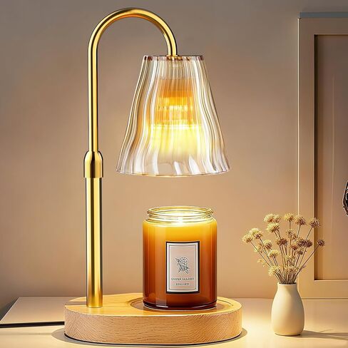 Candle Warmer Lamp with Timer Dimmer, Birthday Gifts for Women Mom Friend Sister, House Warming Gifts New Home Decor, Office Apartment Dorm Room Wax Melt Warmer for Jar Candles with 2 Bulbs in Saudi Arabia