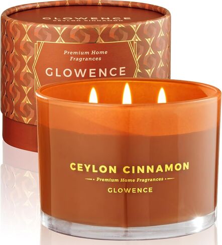 Luxury Vanilla Scented Candle - Large 3 Wick Jar Candle - Elegant Gift for Women & Men - 100% Natural Soy Wax - Up to 40 Hours Burning Time - Housewarming Aromatherapy Candle for Home in Saudi Arabia
