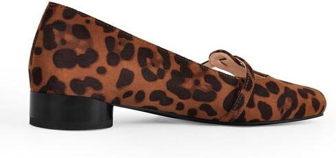 Women’s Mary Jane Flats Square Toe Low Block Heel Dress Shoes with Strap for Work Office Daily Wear in Saudi Arabia