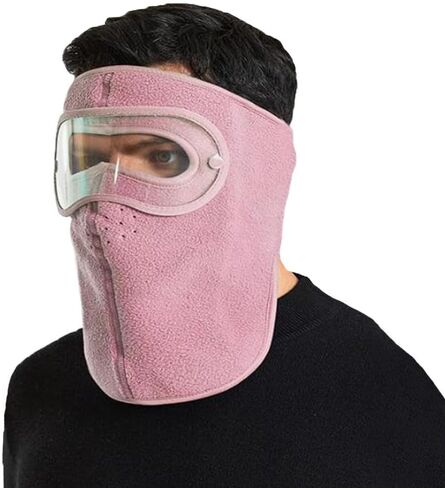 Balaclava Fleece Ski Mask for Men Women Warm Windproof Winter Face Mask with Goggles-Perfect for Cycling Hiking Outdoor in Saudi Arabia