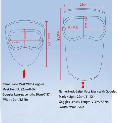 Balaclava Fleece Ski Mask for Men Women Warm Windproof Winter Face Mask with Goggles-Perfect for Cycling Hiking Outdoor in Saudi Arabia
