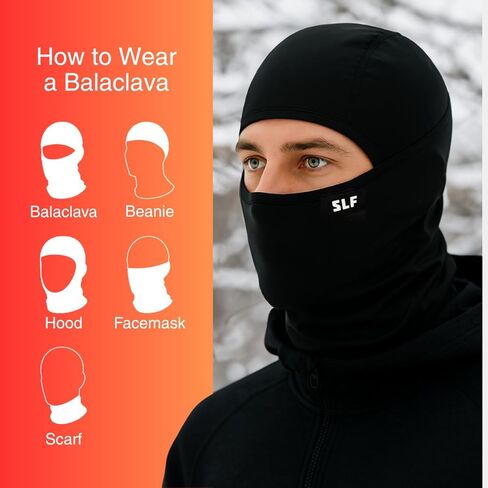 SLEEFS Thermal Fleece Balaclava – Windproof, Breathable Cold Weather Ski Mask for Men & Women – Full Face & Neck Cover in Saudi Arabia