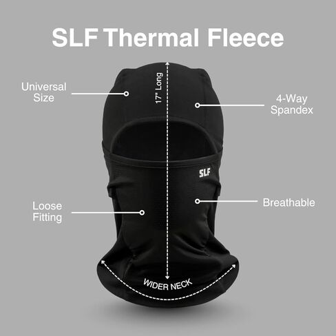 SLEEFS Thermal Fleece Balaclava – Windproof, Breathable Cold Weather Ski Mask for Men & Women – Full Face & Neck Cover in Saudi Arabia