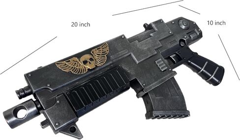 دعامة نسخة طبق الأصل من WarH40K Space Warrior Bolter، رغوة البولي يوريثان، مقاس كبير 1:1، للأزياء التنكرية، مجموعة الهالوين للأعمار من 15 عامًا فما فوق in Kuwait