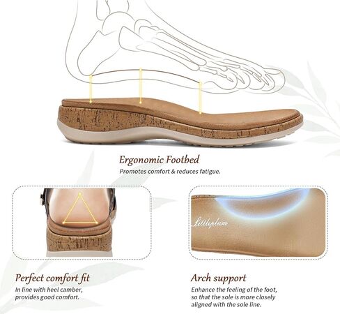 Littleplum Women Slides Sandals Arch Support Open Toe Slip on Sandals Soft Cushion Slippers Comfy Casual Summer Shoes for Walking,Beach,Travel in Saudi Arabia