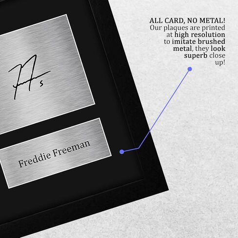 HWC Trading Freddie Freeman Framed Gifts Printed Signed Autograph Picture for Baseball Memorabilia Fans - US Letter Size in Saudi Arabia