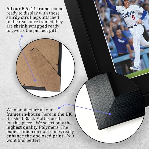 HWC Trading Freddie Freeman Framed Gifts Printed Signed Autograph Picture for Baseball Memorabilia Fans - US Letter Size in Saudi Arabia
