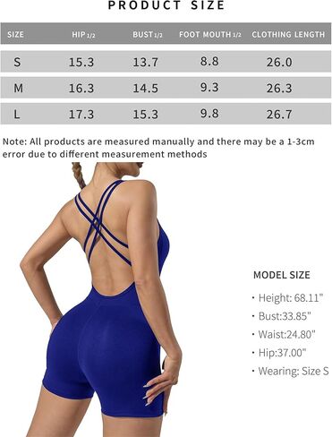 Women's Strappy Back Jumpsuit High Waist Fit Athletic Romper for Yoga, Gym, and Running in Saudi Arabia