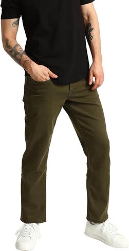 The Perfect Jean Denkhaki Khaki Pants for Men Athletic Fit, Stretch Dress Pants for Men in Kuwait