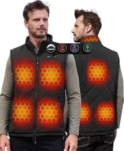 ARRIS Graphene-Enhanced Heated Vest with Patented Size Adjustable Design For Men and Women in Kuwait