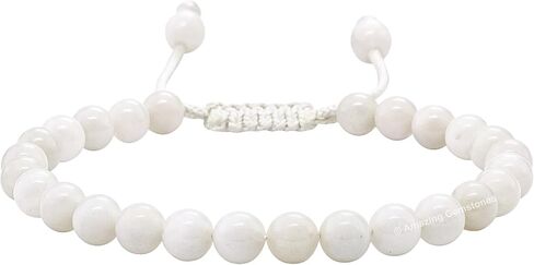 Amazing Gemstone Crystal Agate Bracelet, Gifts For Men and Women - Protection Healing Crystal Bracelet - 6mm Gemstone Beaded Adjustable Bracelet, Pulseras Para Hombres Mujer Stocking Stuffers in Saudi Arabia