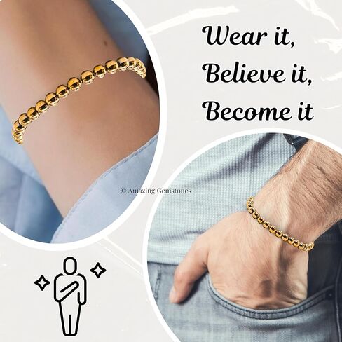 Amazing Gemstone Crystal Agate Bracelet, Gifts For Men and Women - Protection Healing Crystal Bracelet - 6mm Gemstone Beaded Adjustable Bracelet, Pulseras Para Hombres Mujer Stocking Stuffers in Saudi Arabia