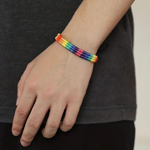 3 قطعة أساور فخر للنساء الرجال lgbtq قوس قزح أساور المعصم التفاف المثليين سوار مجموعة الكمال فخر مجوهرات اكسسوارات هدايا in Kuwait