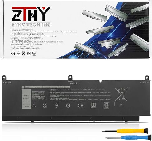 ZTHY P83V9 استبدال بطارية الكمبيوتر المحمول Dell Precision 5470 5480 5490 Series Notebook P154G P154G001 P154G002 CDTT2 15.4V 72Wh 4442mAh 4-Cell in Saudi Arabia
