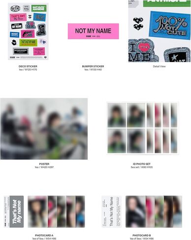 ILLIT 1st Single Album [NOT CUTE ANYMORE] Photobook Version P.O.B (NOT MY NAME) in Saudi Arabia