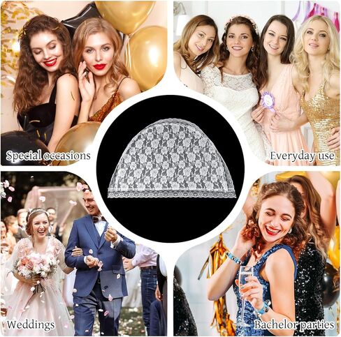 White Lace Catholic Veils, Mantilla Veils Catholic for Church, The First Communion Lace Veil, Veil for Women Wedding in Saudi Arabia