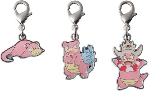 Slowpoke Slowbro Slowking - Metal Charm Set – Pokemon Center Japan – Keychain – Zipper Pull in Saudi Arabia