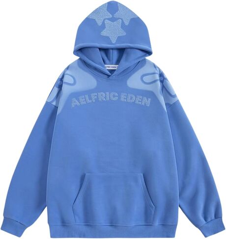 Aelfric Eden Floral Eden Star Print Pullover Hoodie Oversized Graphic Hoodies Y2k Hooded Sweatshirt Unisex in Saudi Arabia