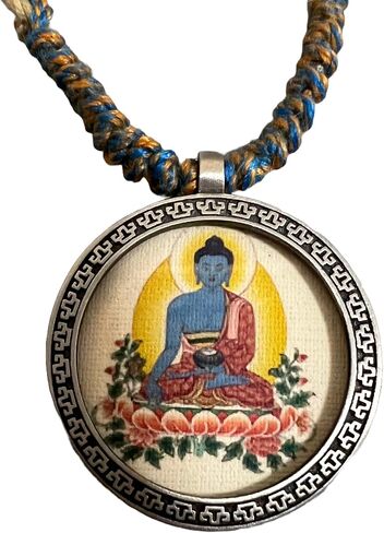 MollyBoxStudio التبت البوذية التبتية البوذية قلادة بوذا قلادة الكتاب تميمة Vajra قلادة هدية فكرة للوالدين in Kuwait