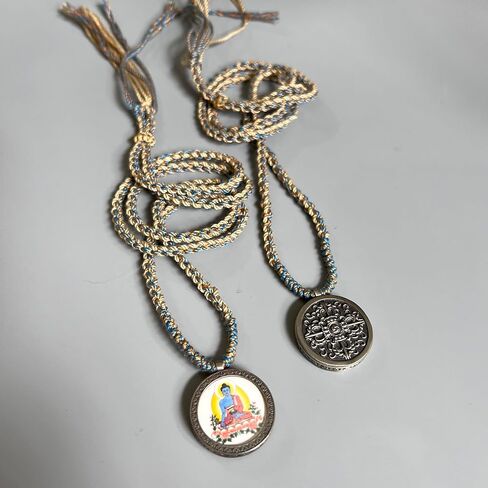 MollyBoxStudio التبت البوذية التبتية البوذية قلادة بوذا قلادة الكتاب تميمة Vajra قلادة هدية فكرة للوالدين in Kuwait